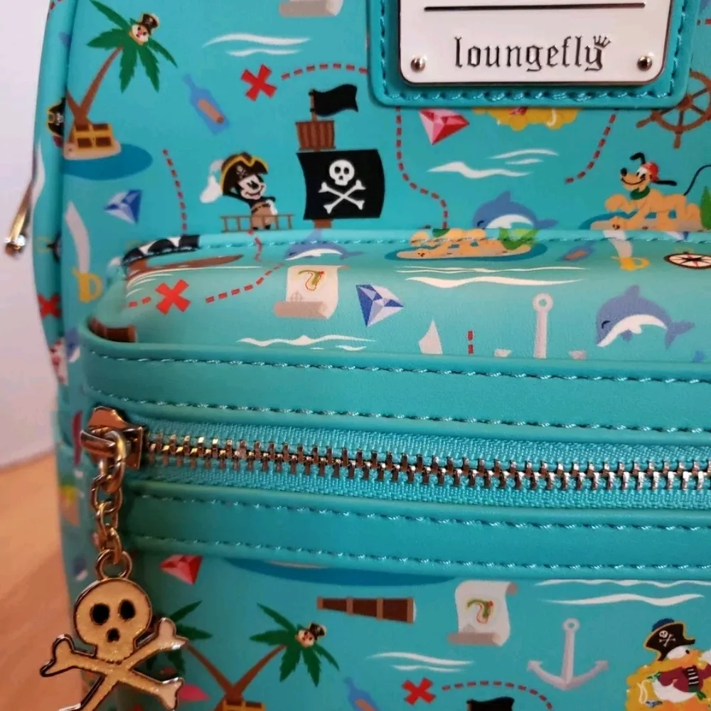 Loungefly Disney Pirate Mini Backpack Blue Multicolored